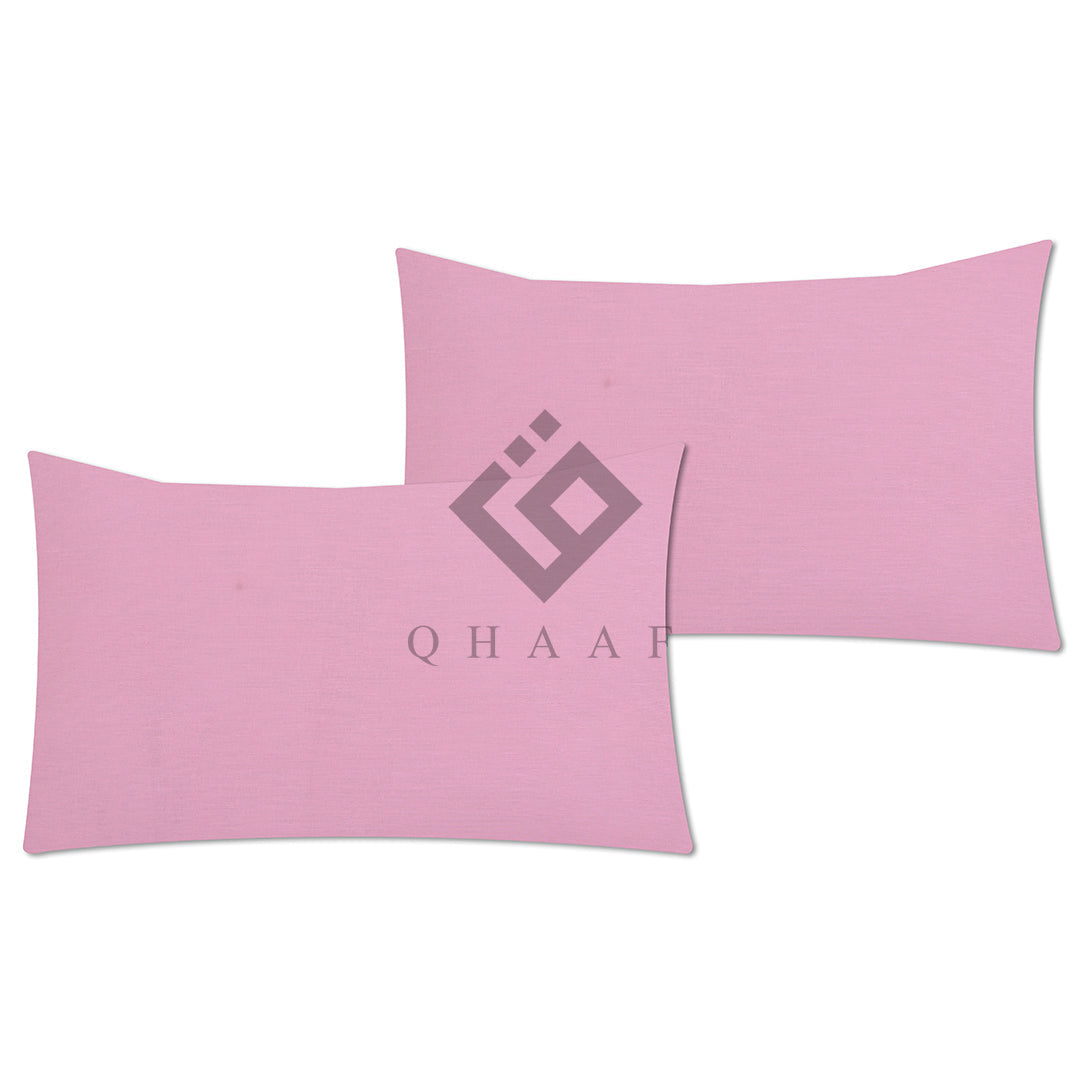 pink plain pillow covers