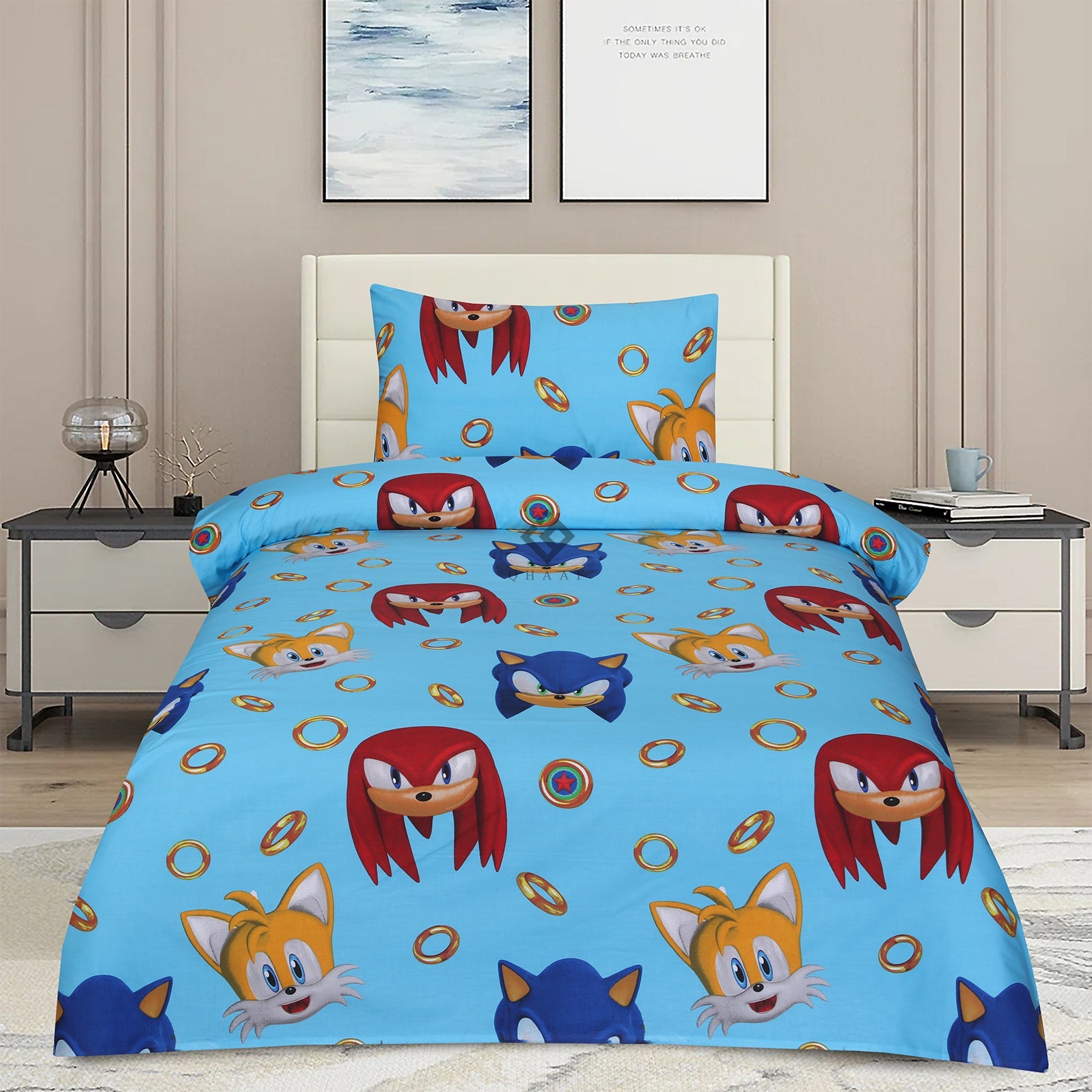 sonic-bedsheet set