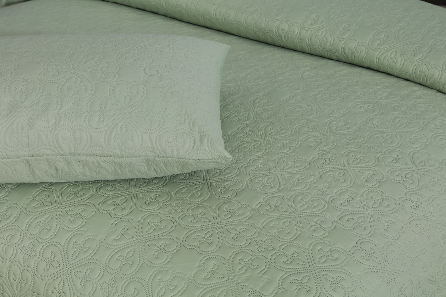 l.green bedspread  set - 3 pcs (premium)