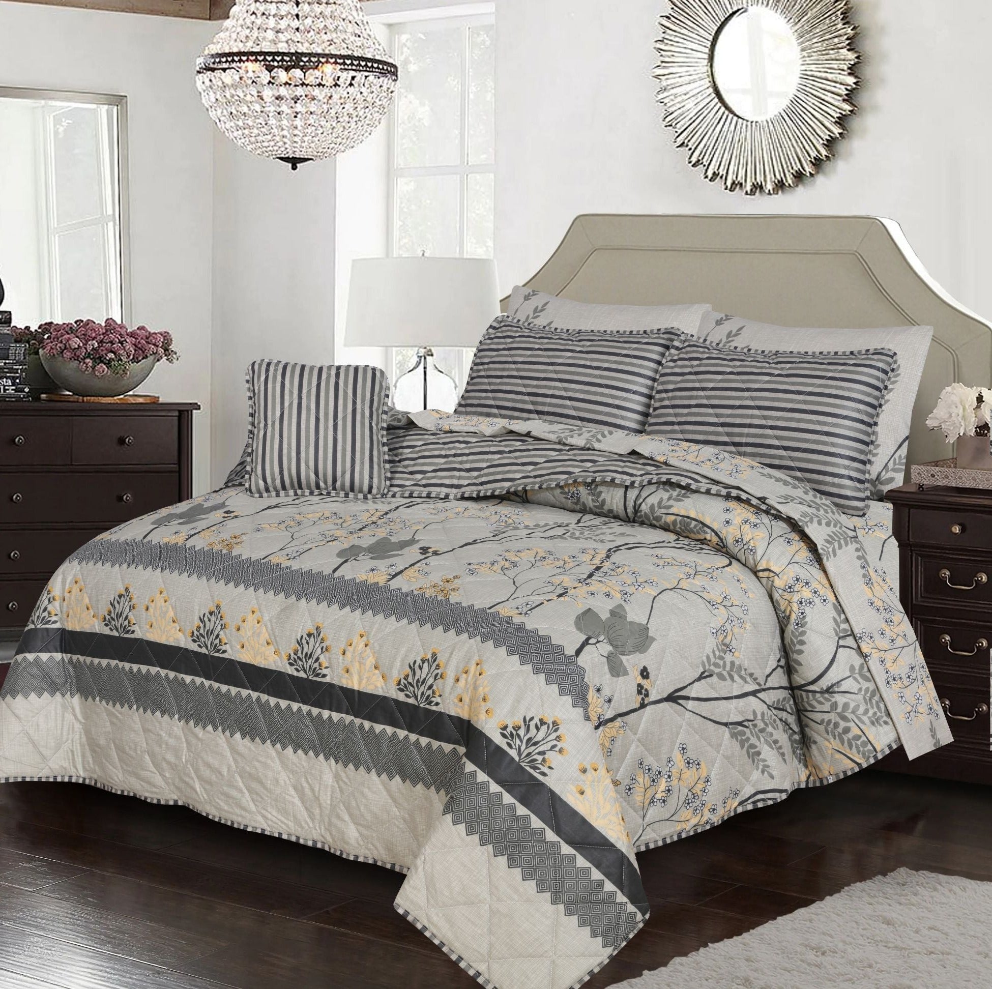 ronda summer comforter set- 7 pcs