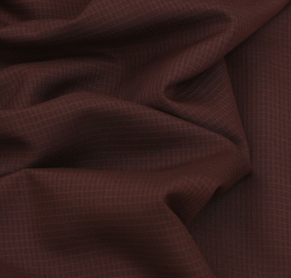 BURNT MAROON MAX SUITING - (WASH AND WEAR)