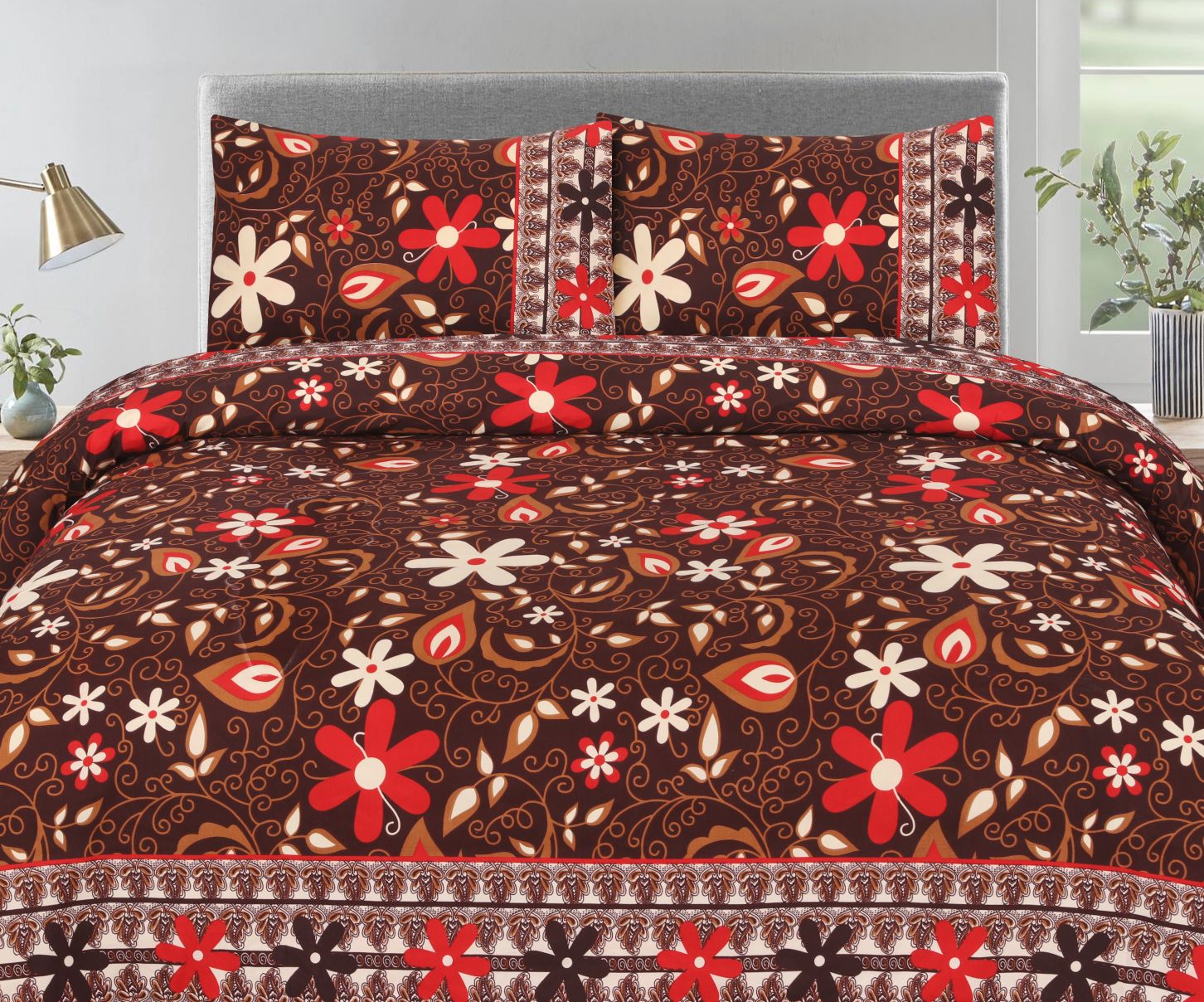 tawny   bedsheet set - 3 pcs (premium)