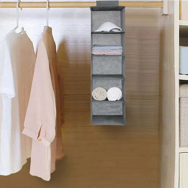 5 Layers Foldable Closet Organizer / Hanging Wardrobe Organizer