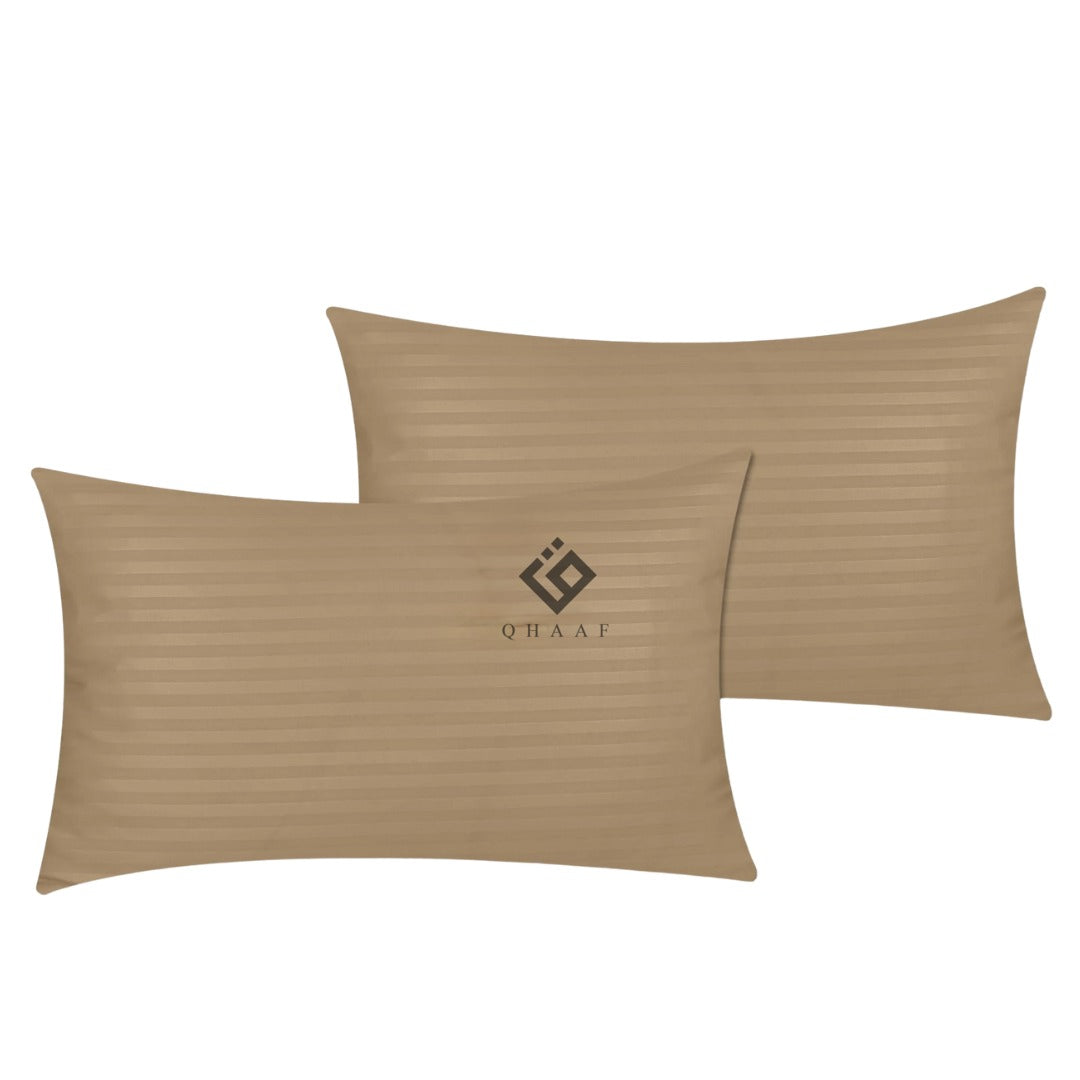 SKIN SATIN STRIPE PILLOW COVERS