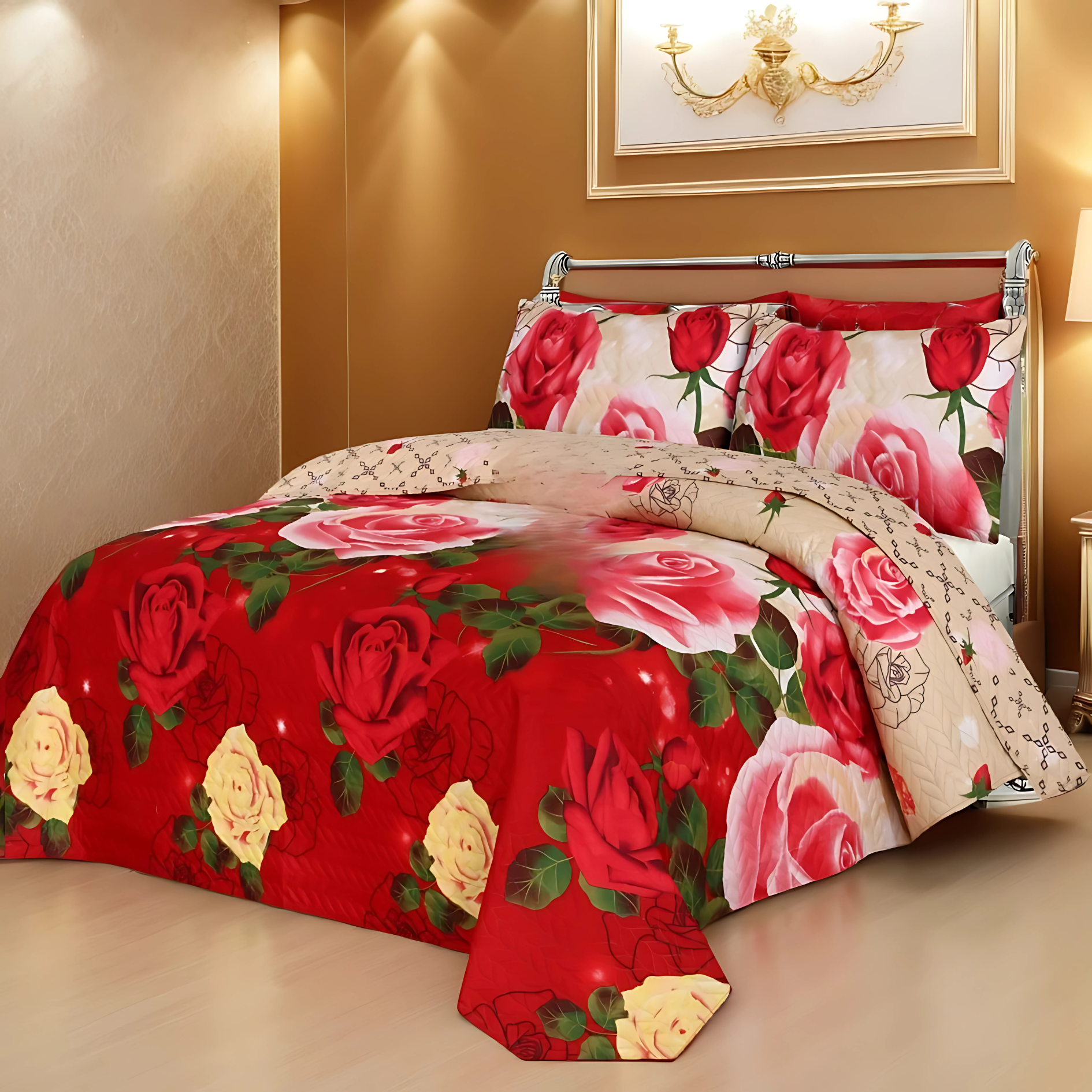 rosian bedspread set - 3 pcs (premium)