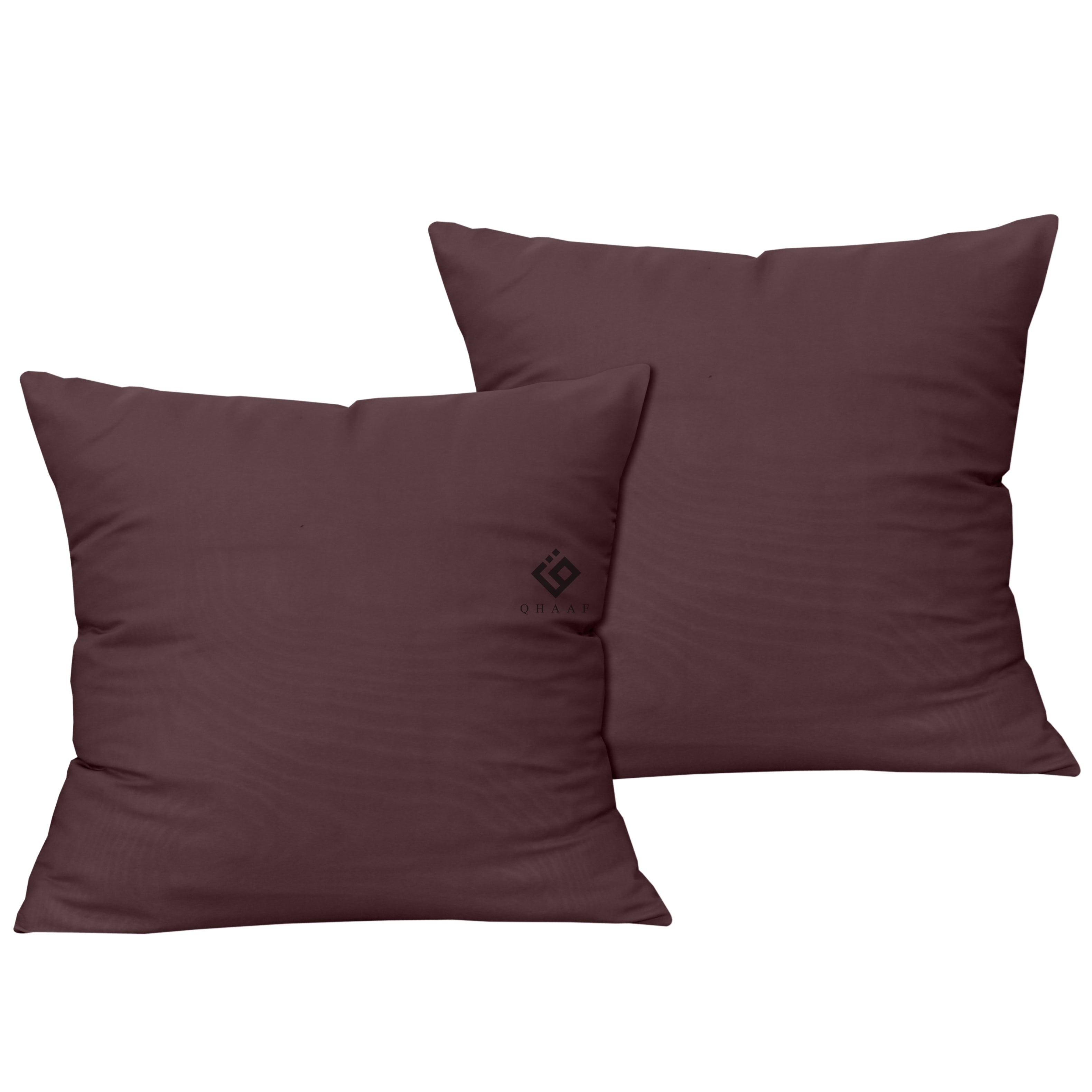 PLUM DYED CUSHION COVER (PACK OF 2 )