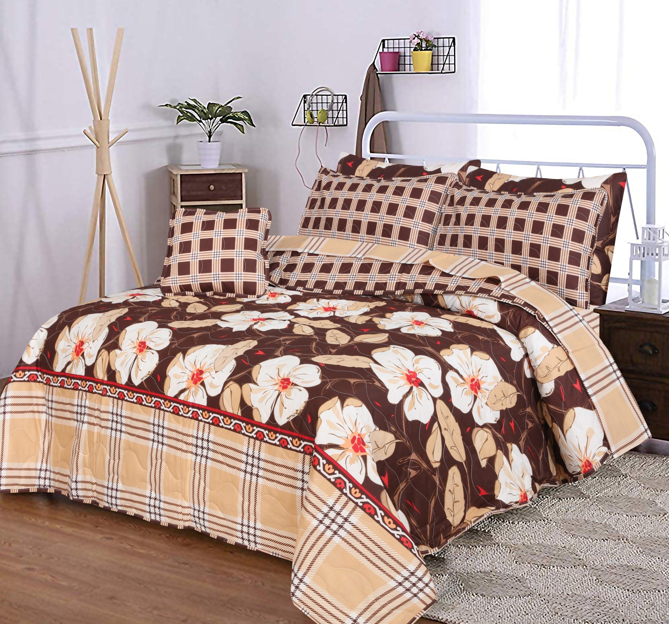 SKULL SUMMER COMFORTER SET- 7 PCS