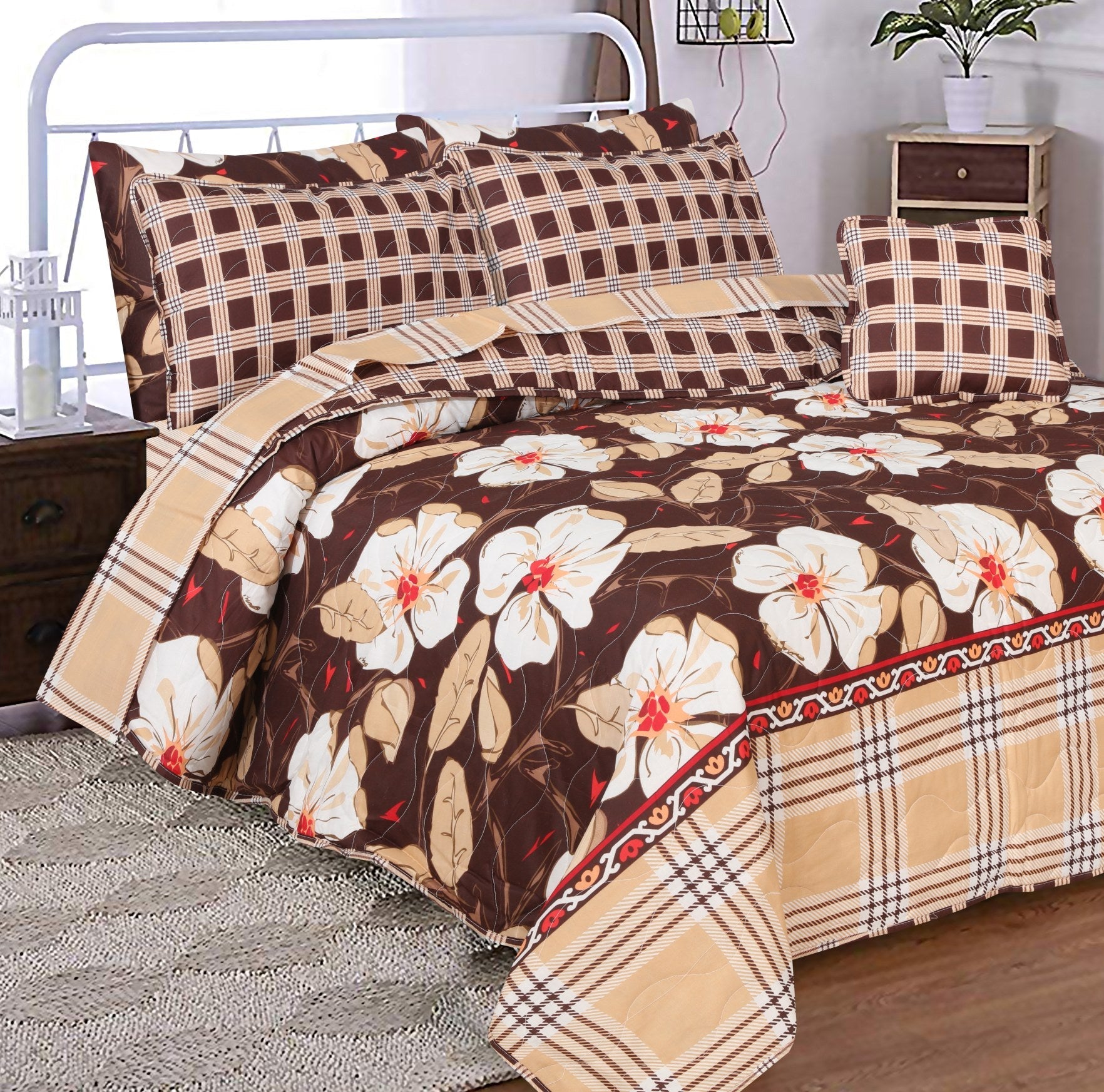 SKULL SUMMER COMFORTER SET- 7 PCS