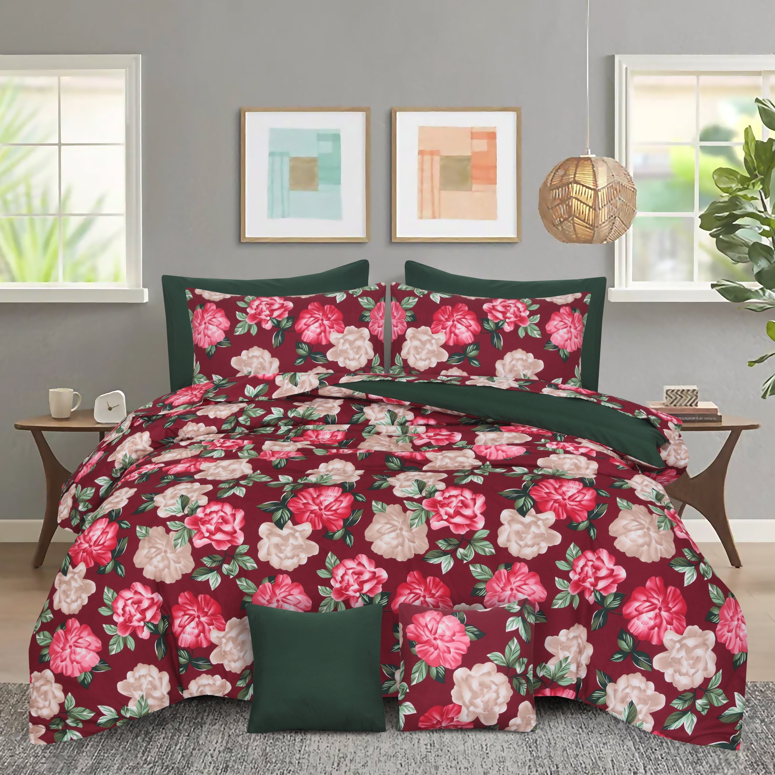 VINZ SUMMER COMFORTER SET- 8 pcs