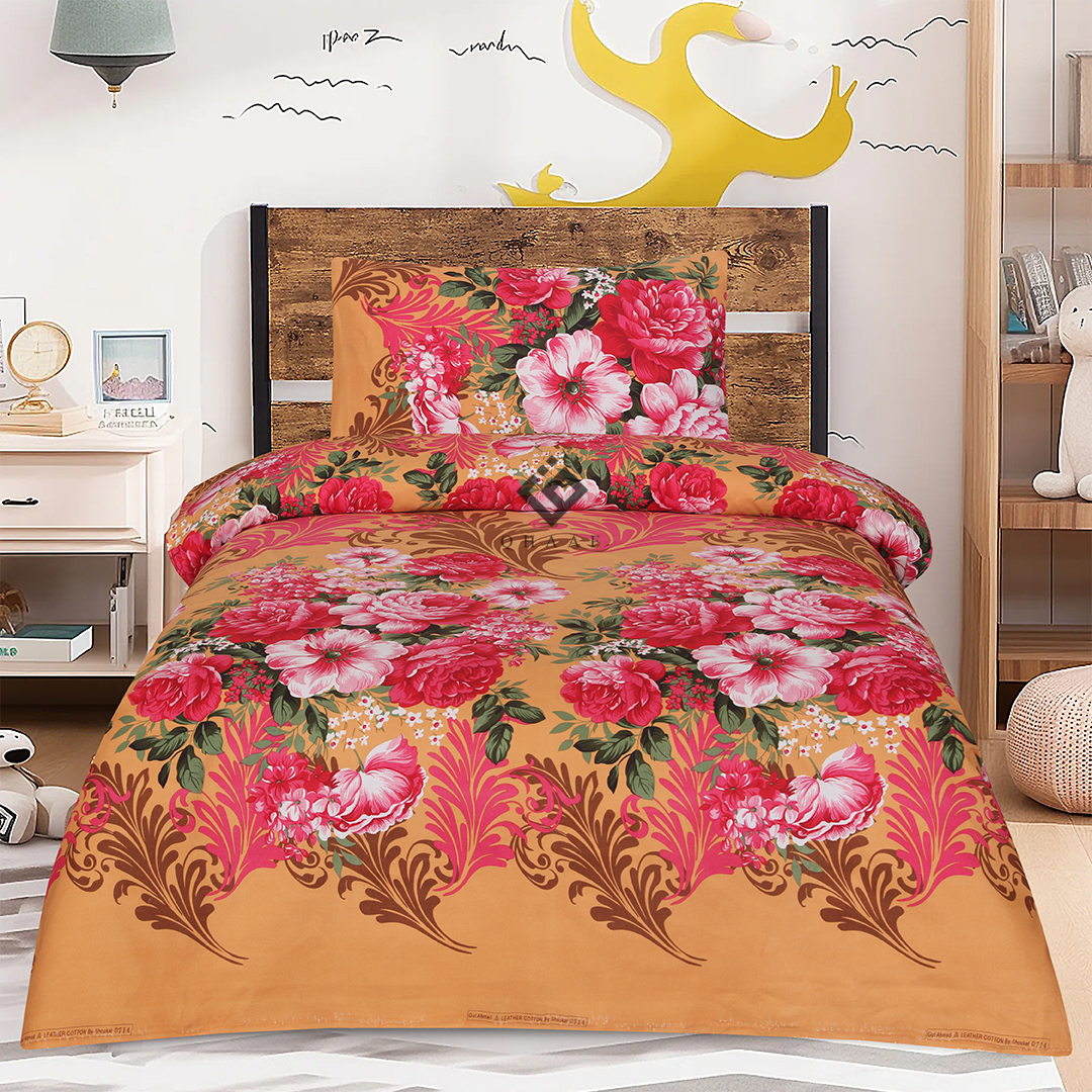 rose single bedsheet set