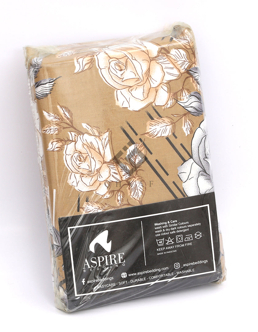 zinnia bedsheet set - 3 pcs (premium)