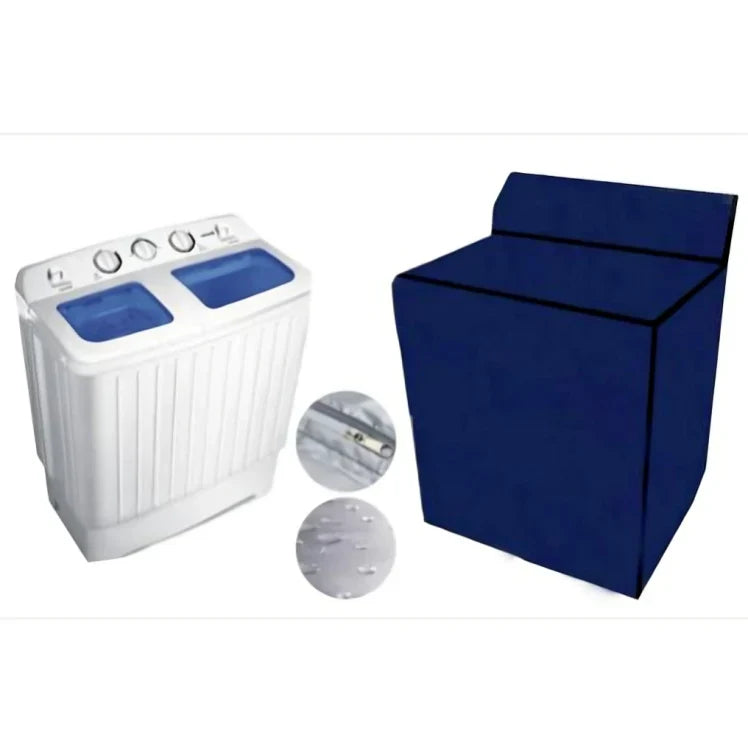 Twin Tub Waterproof Washing Machine Cover - ( Blue Color )