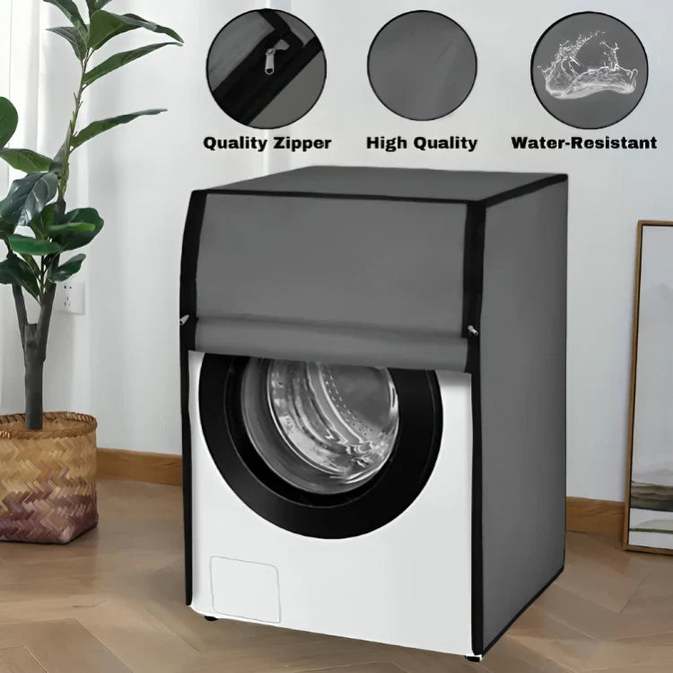 Waterproof Front Loaded Washing Machine Cover - ( Grey Color )