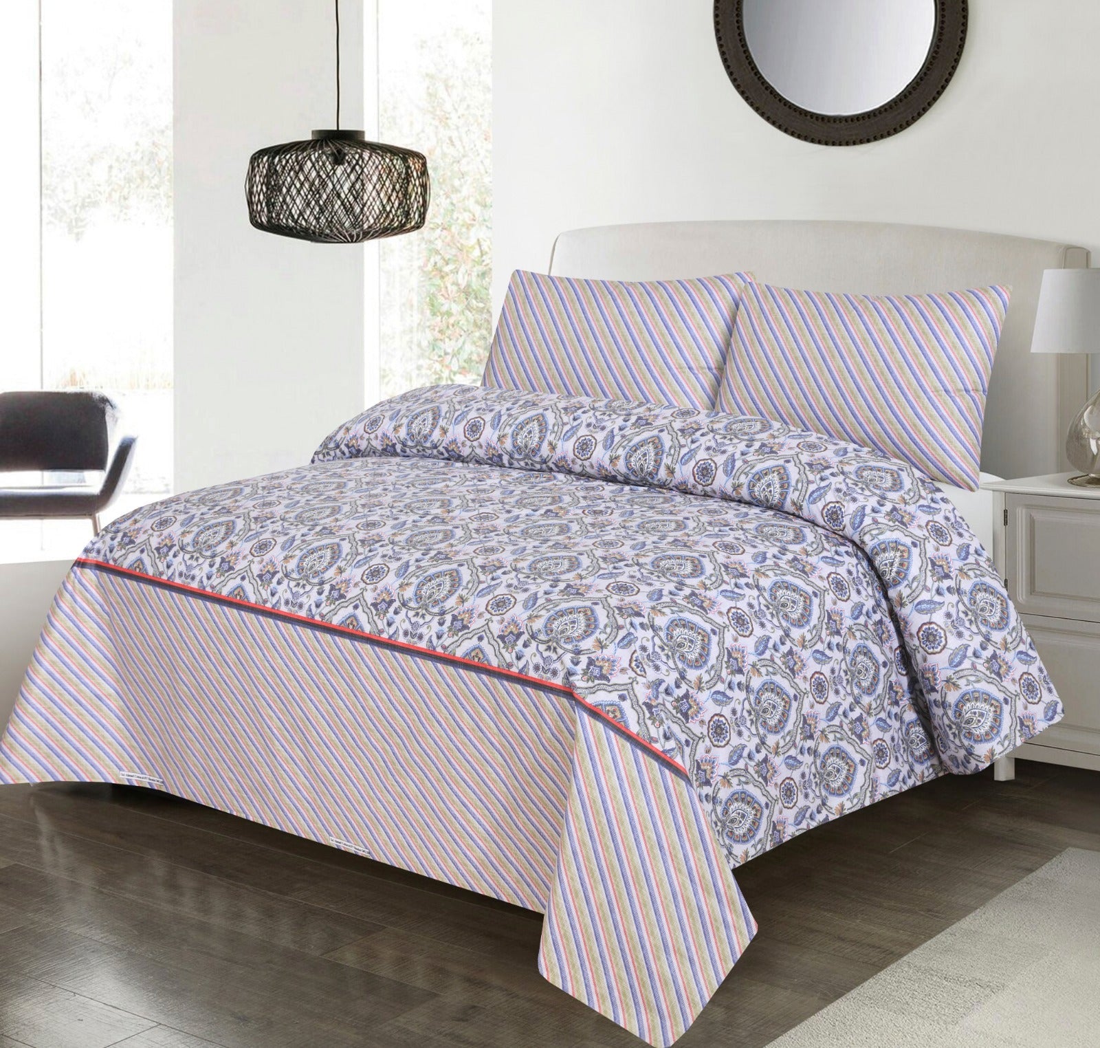 levi bedsheet set - 3 pcs (premium)