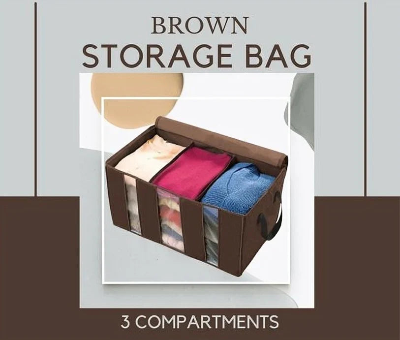 3 Compartment Storage Organizer / Clothes Storage Bags