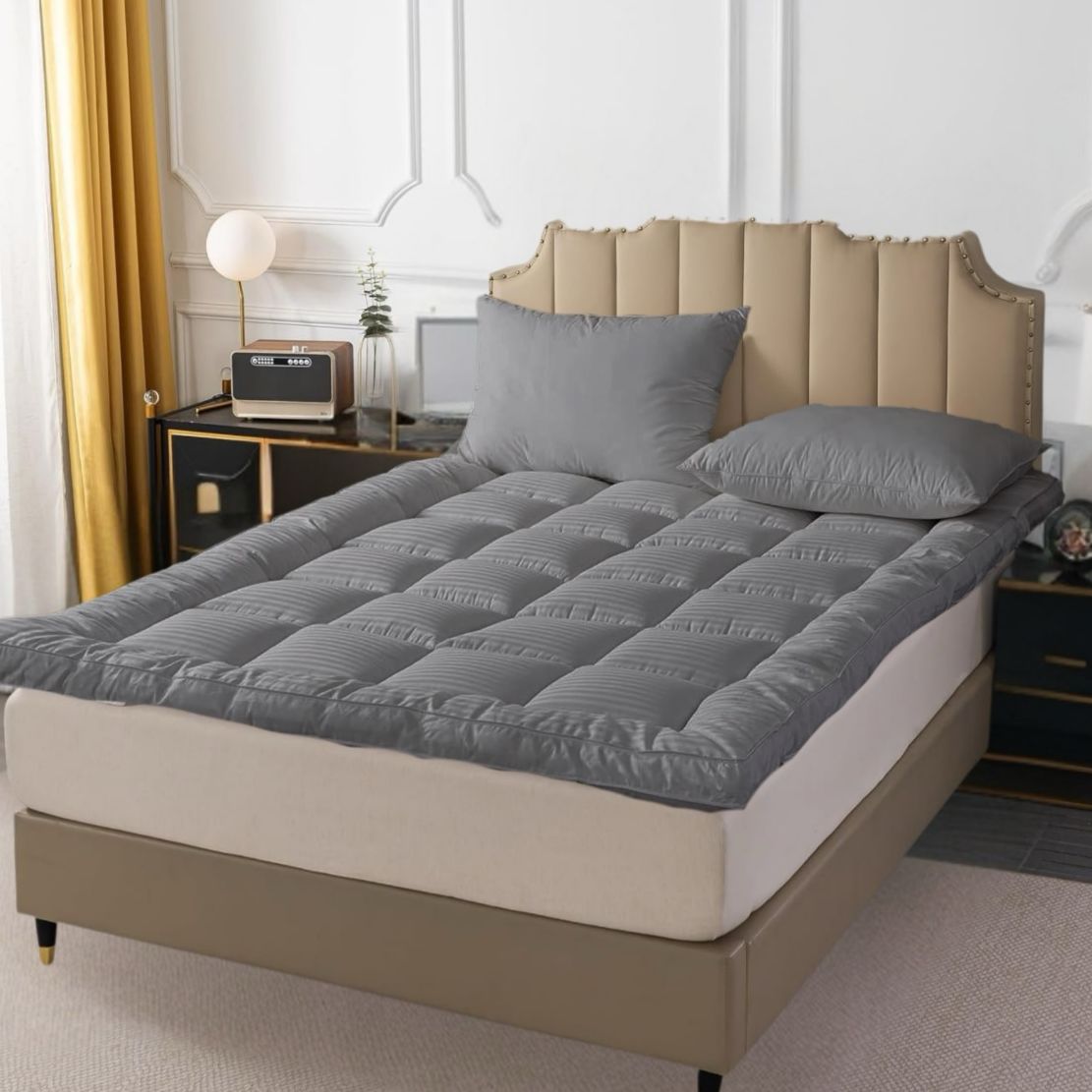 GREY premium mattress topper