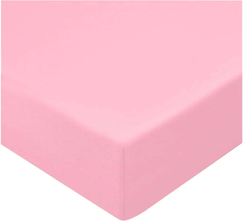 baby pink fitted sheet - (premium)