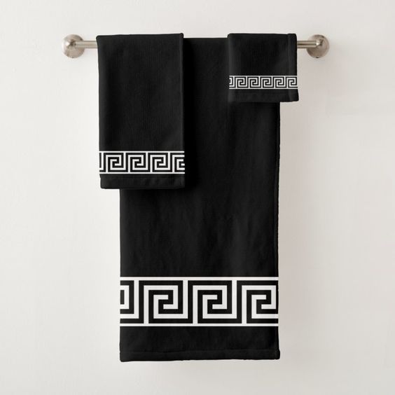 BLACK FACE TOWEL