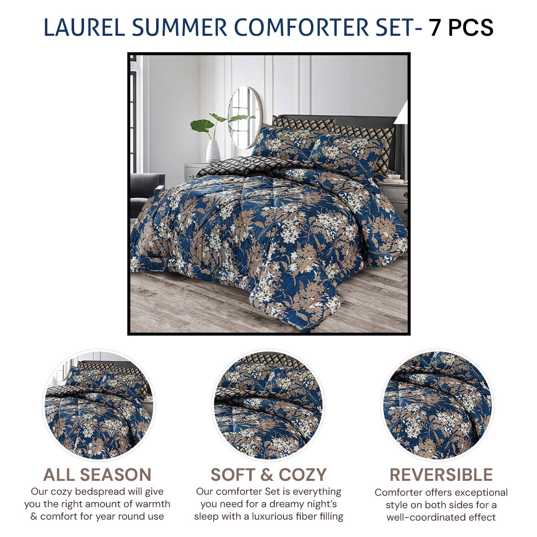 laurel comforter set- 7 pcs