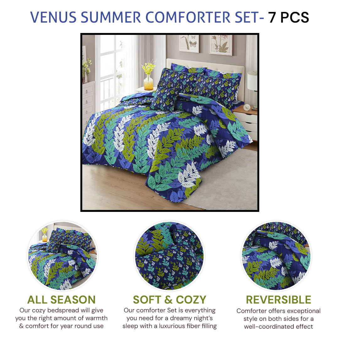 venus summer comforter set- 7 pcs