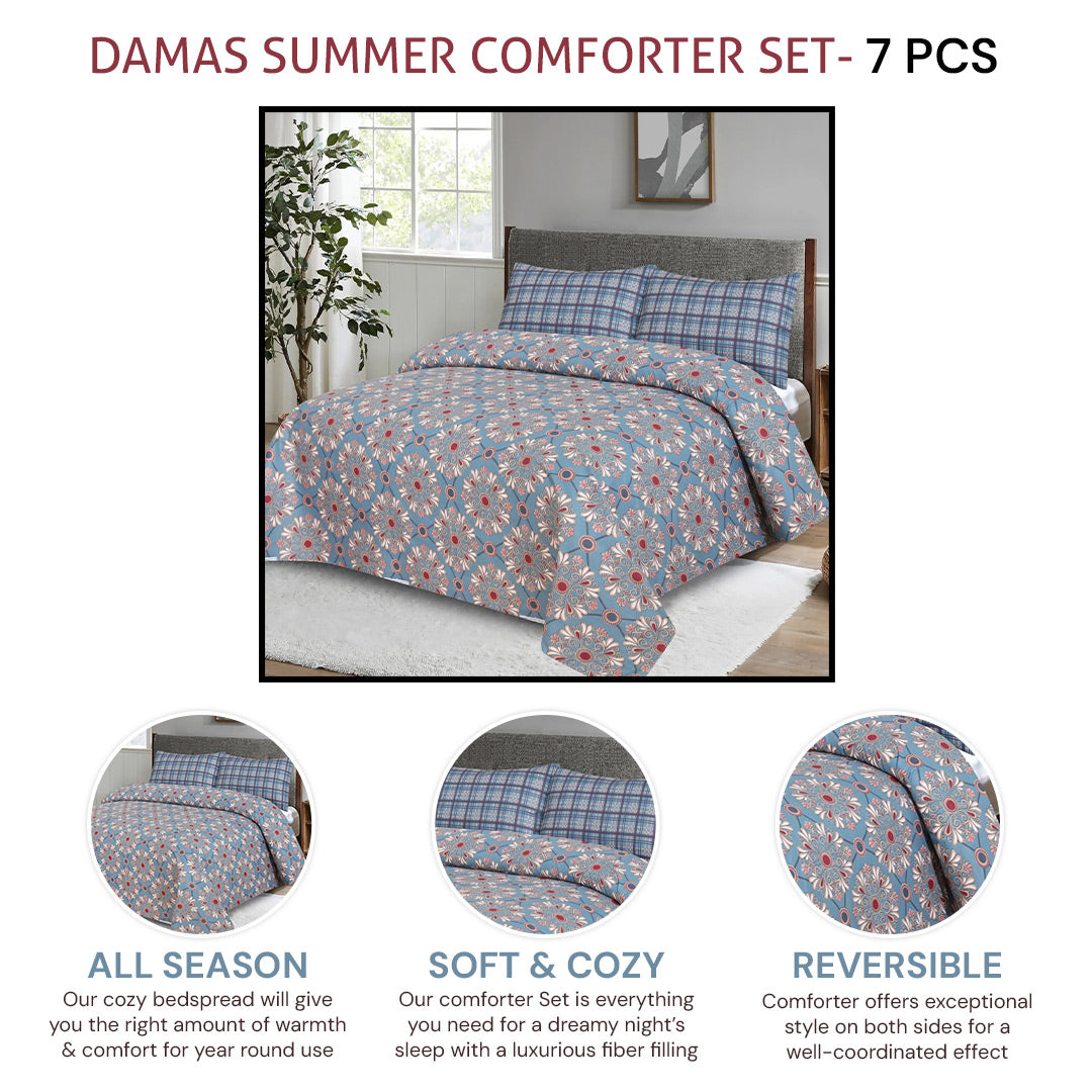 damas summer comforter set- 7 pcs