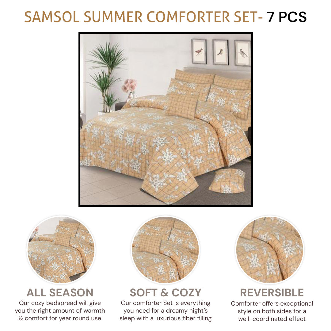 samsol summer comforter set- 7 pcs