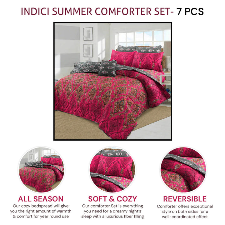 indici summer comforter set- 7 pcs