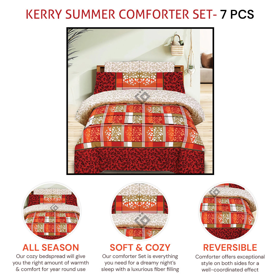 kerry summer comforter set- 7 pcs