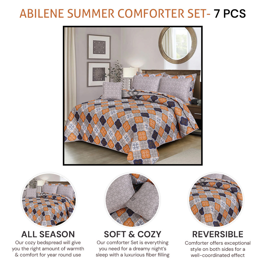 abilene summer comforter set- 7 pcs