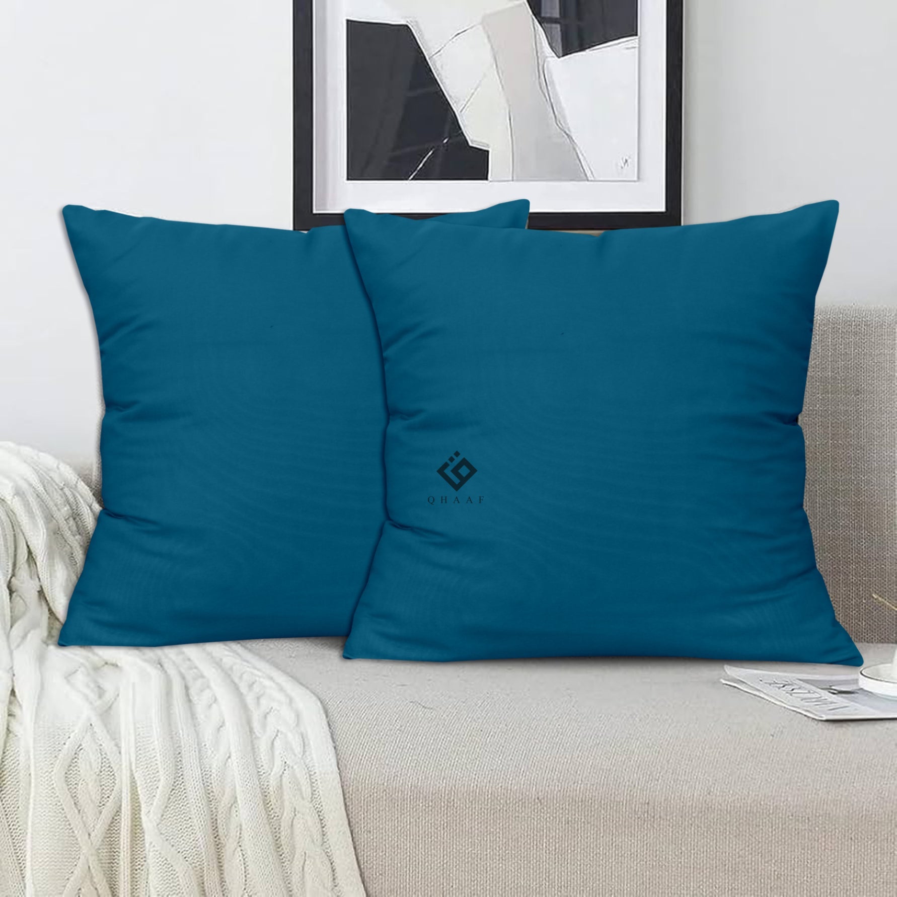 ZINC DYED CUSHION COVER (PACK OF 2 )