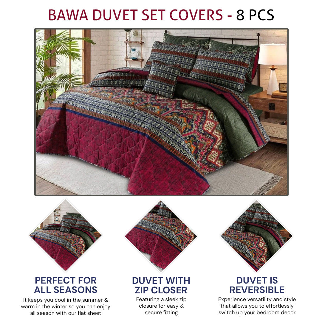 bawa duvet covers set - 8 pcs (premium)