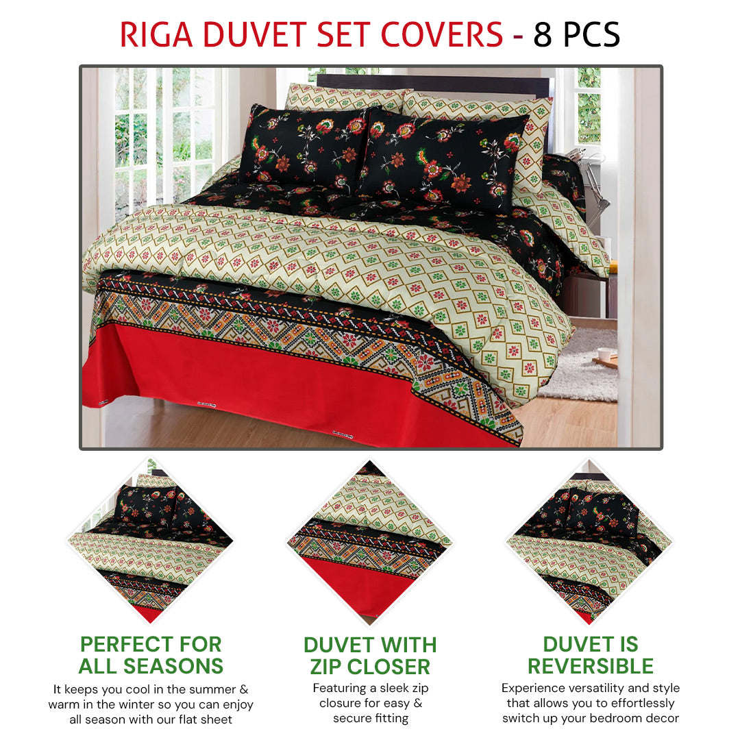 riga duvet covers set - 8 pcs (premium)