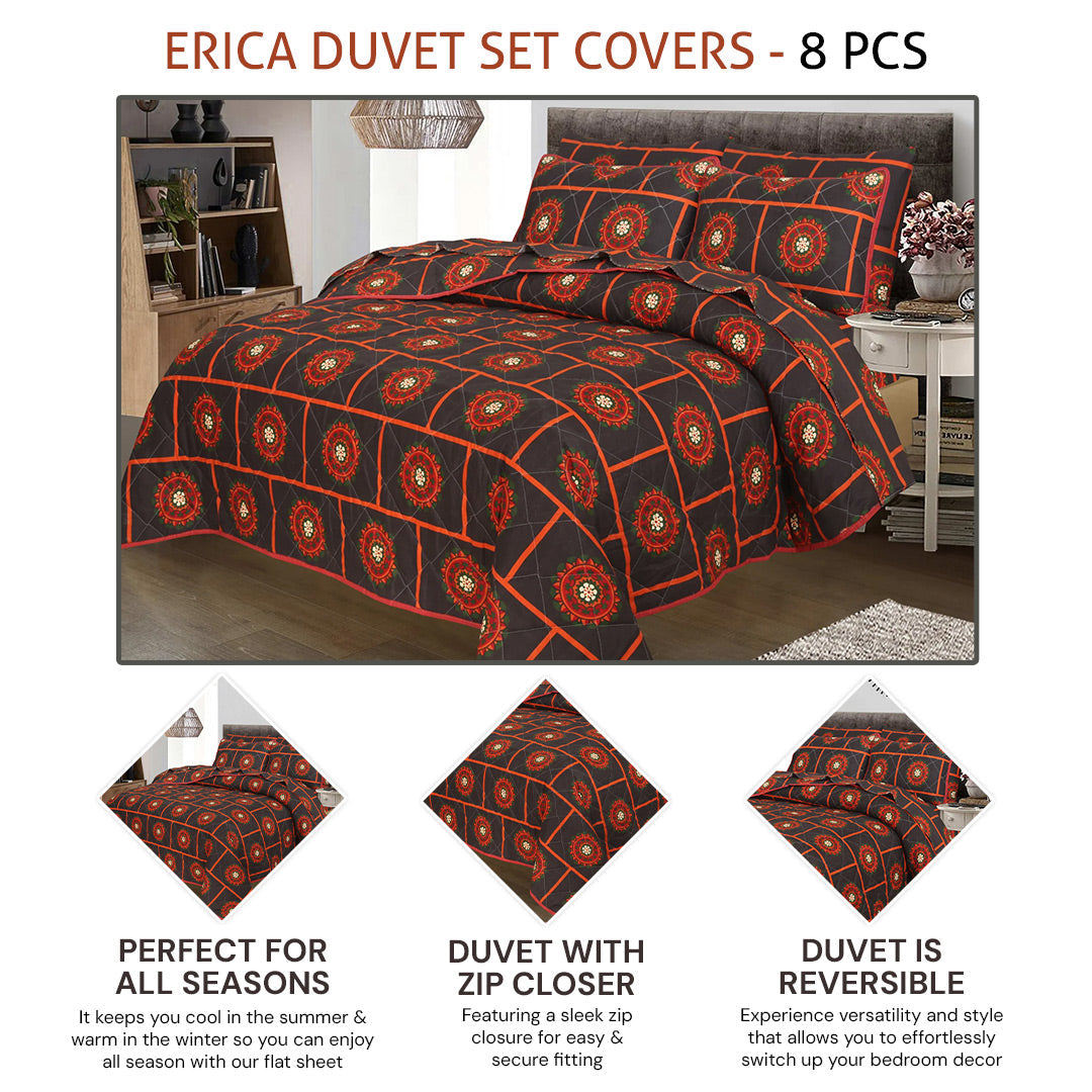 erica duvet covers set - 8 pcs (premium)