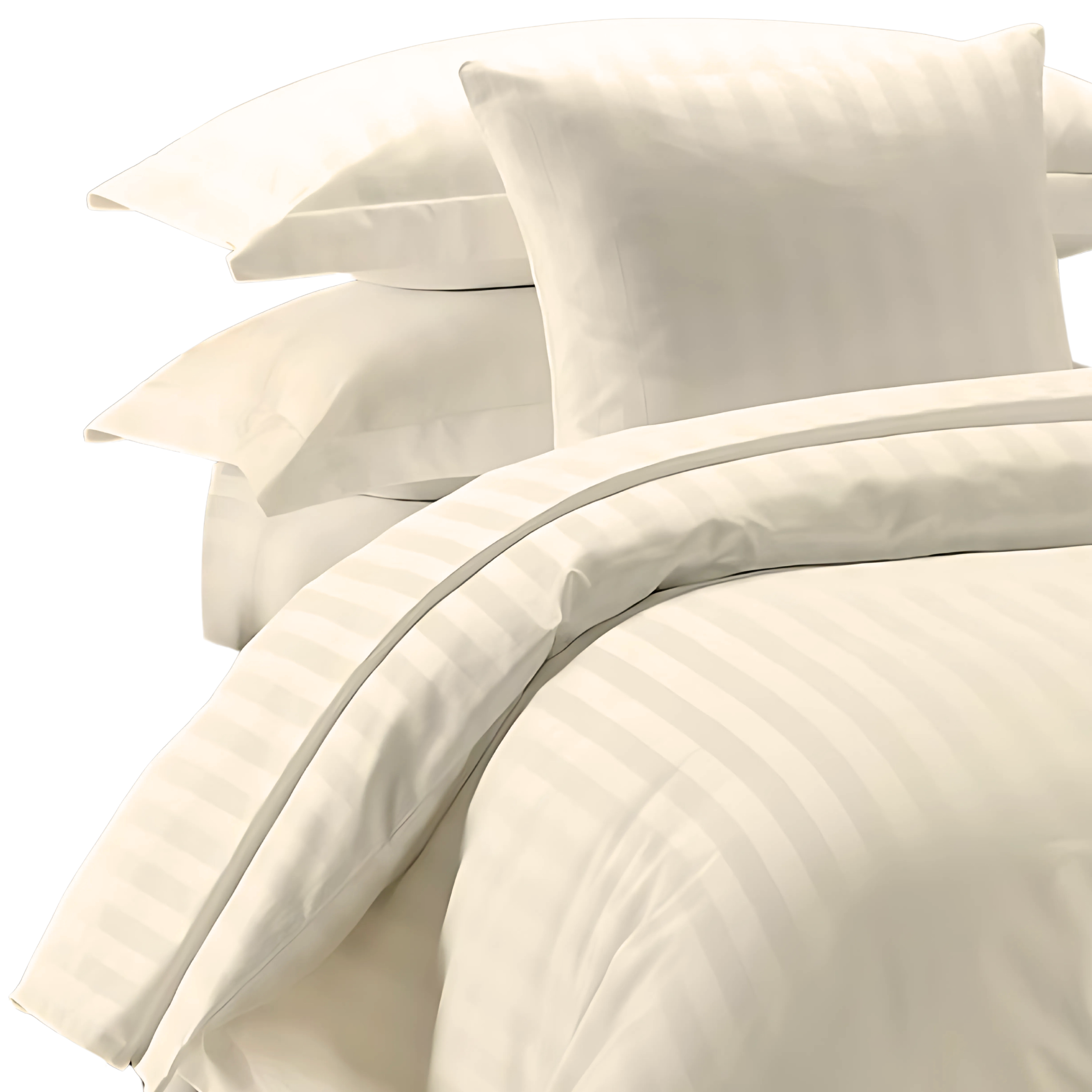 IVORY stripe summer comforter set-8 pcs