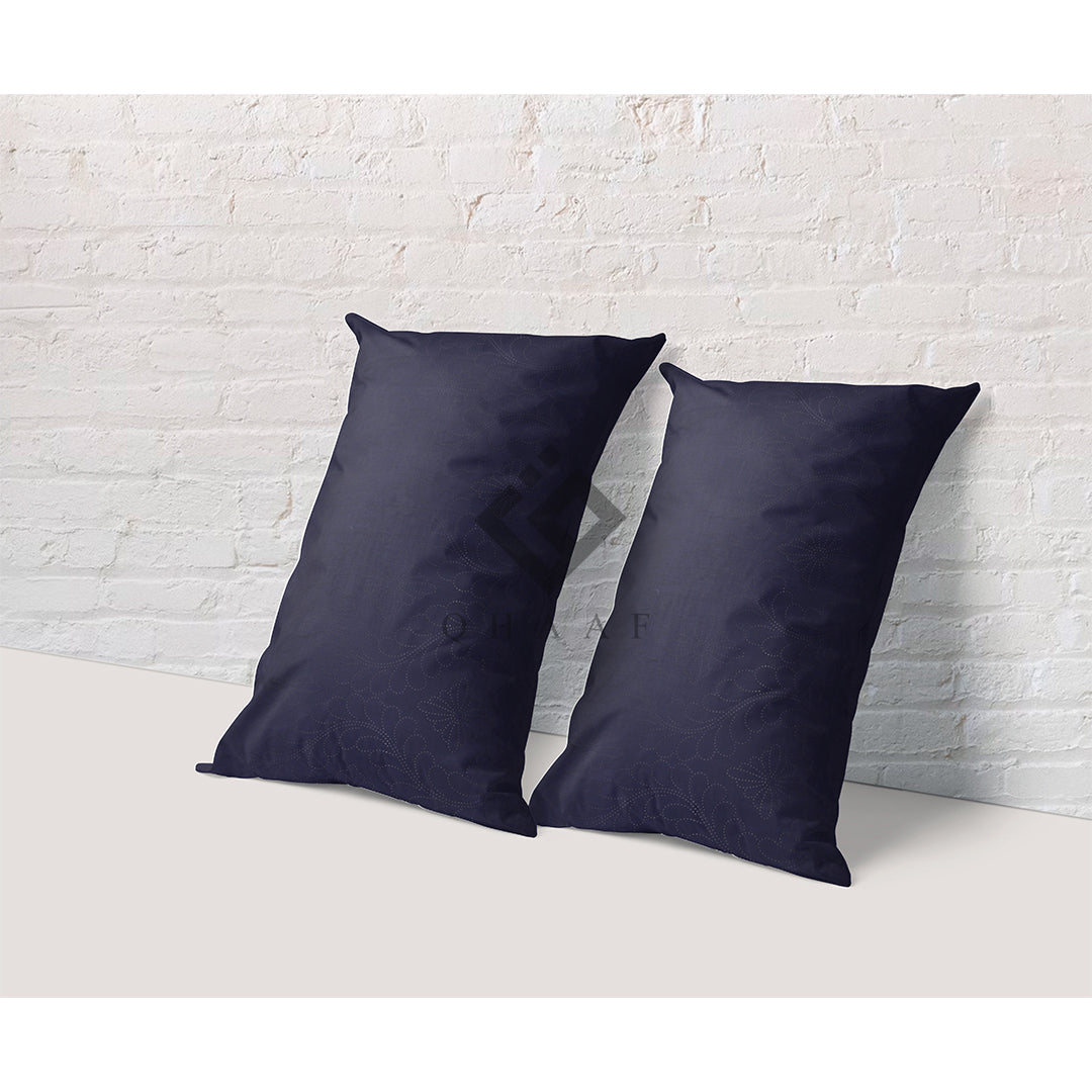 d.blue plain pillow covers