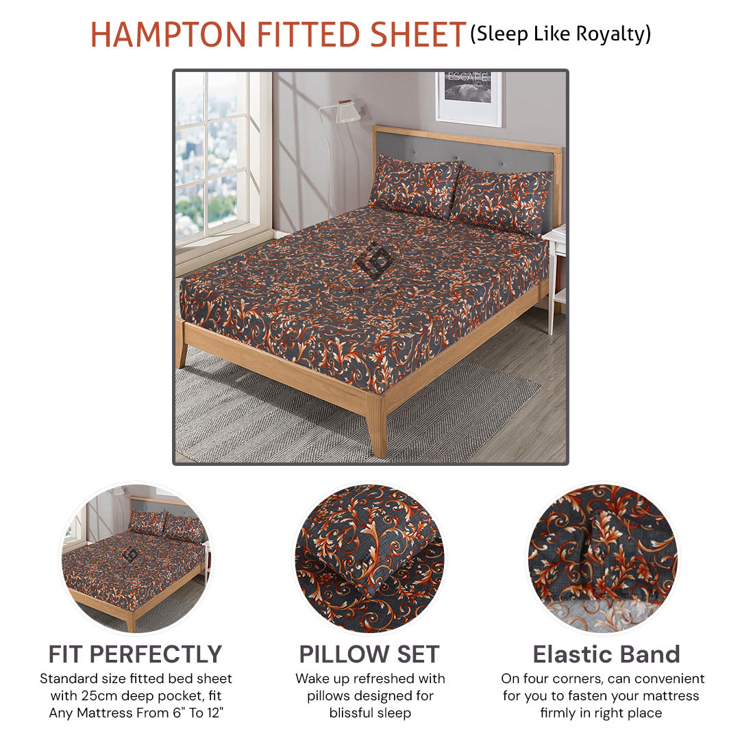 hampton fitted sheet - (premium)