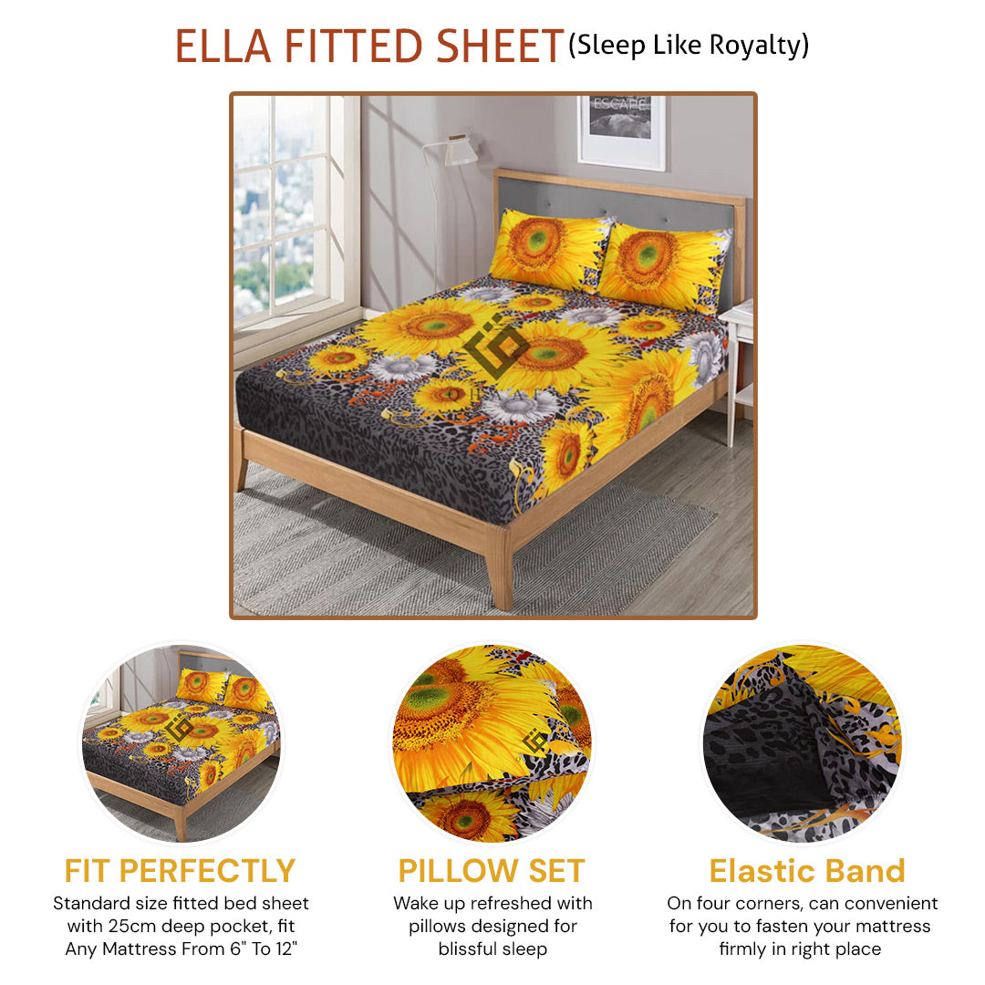 ella fitted sheet - (premium)