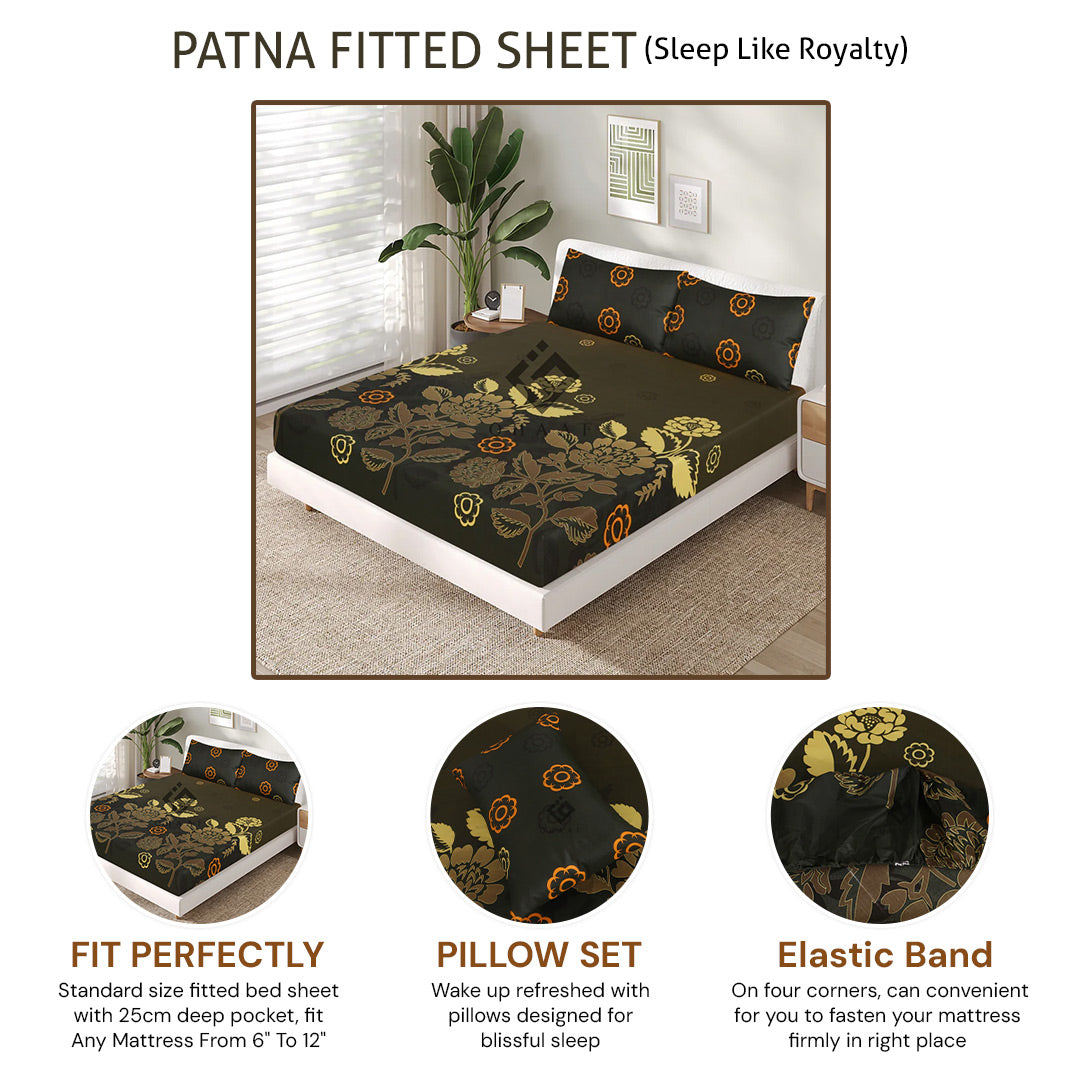 patna fitted sheet - (premium)