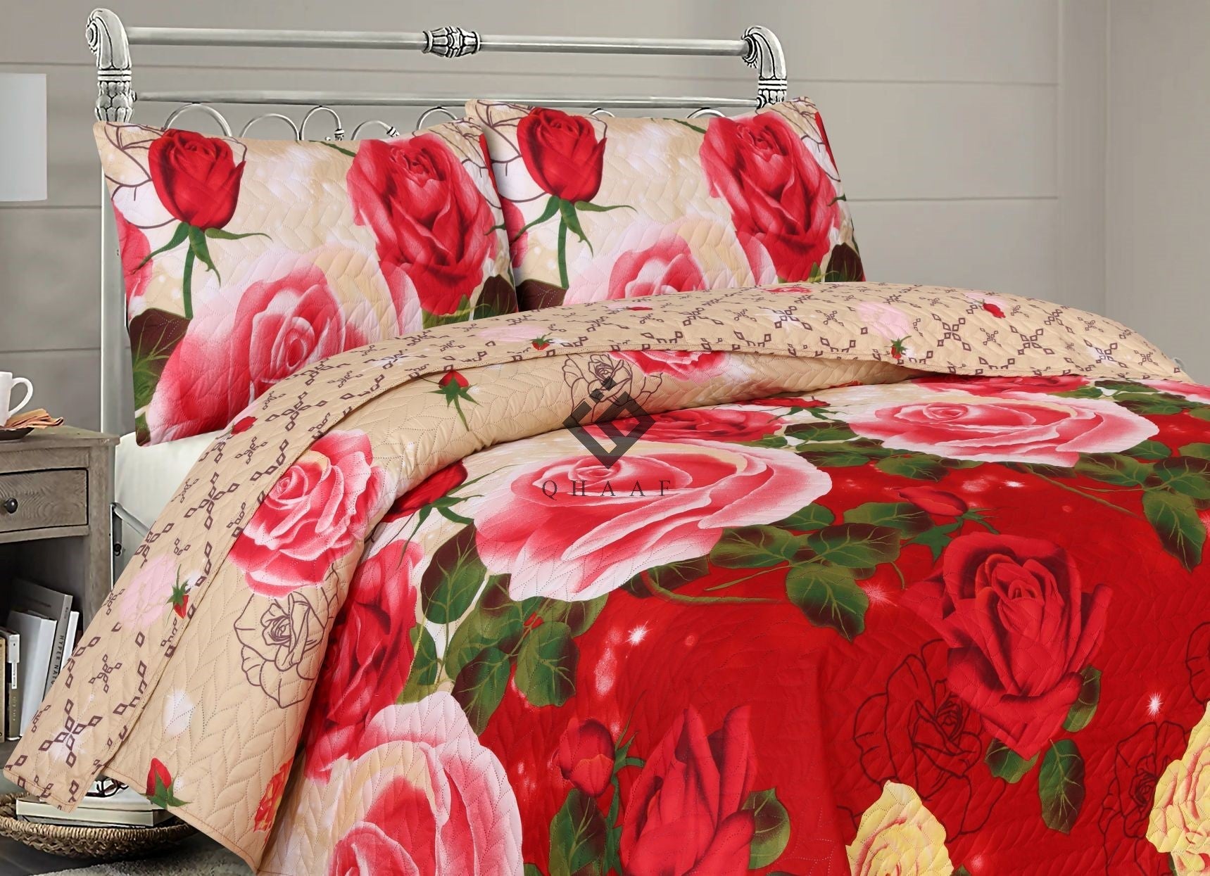 rosian bedspread set - 3 pcs (premium)