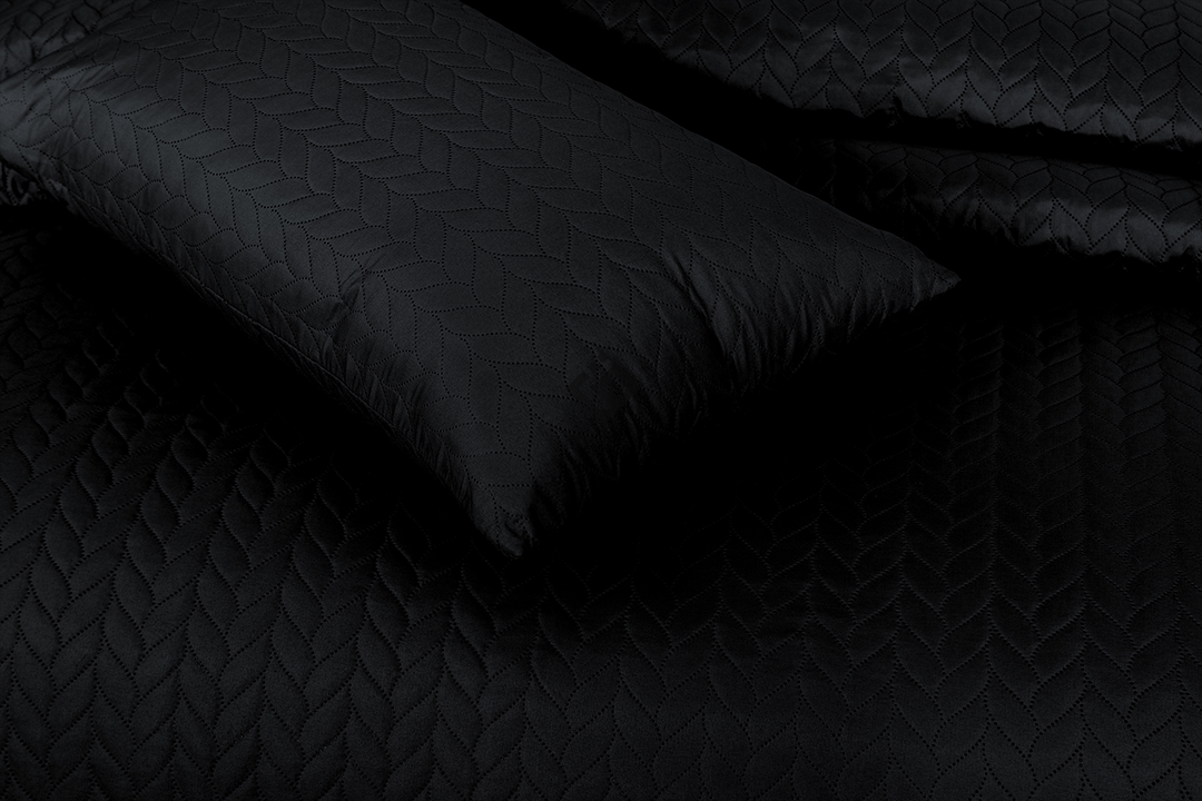 black n.p bedspread set - 3 pcs (premium)