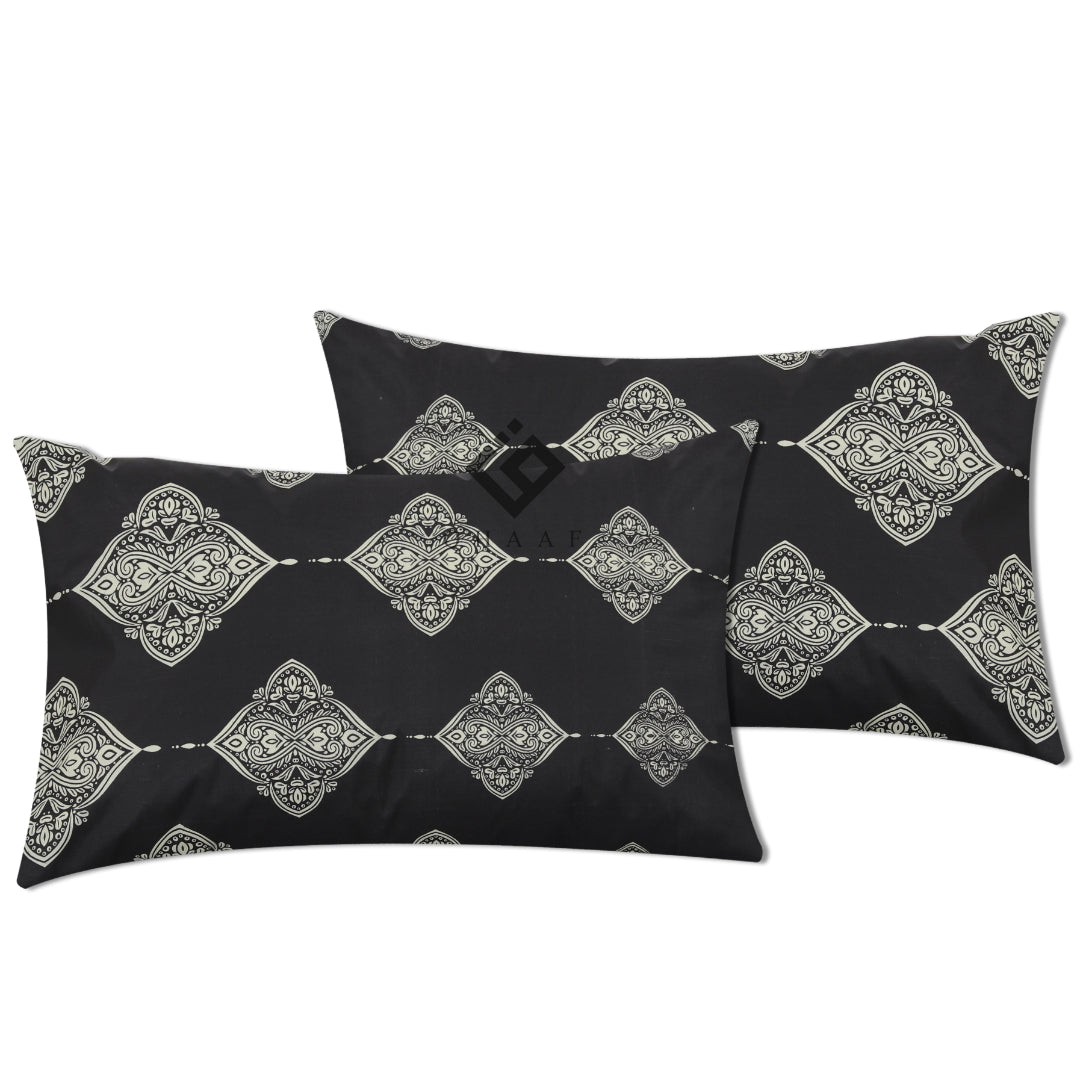 DIVINE PLAIN PILLOW COVERS (PACK OF 2)